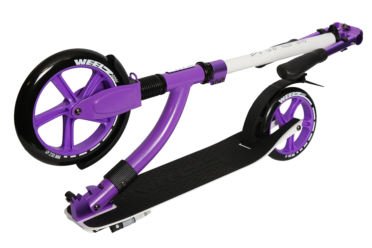 Самокат Weelz Rock NEW White/Purple