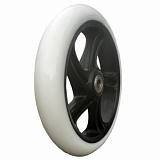 Колесо RUN для самоката 180мм black/white, с подшипниками