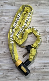 Велосипедный замок Vinca Sport Night Vision, цепь, на ключе, 6 х 900мм